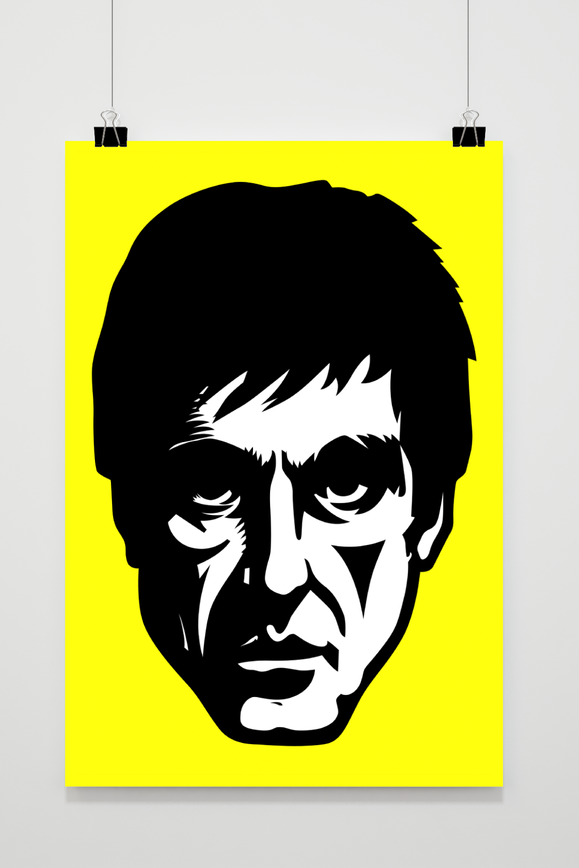 Póster Scarface Amarillo