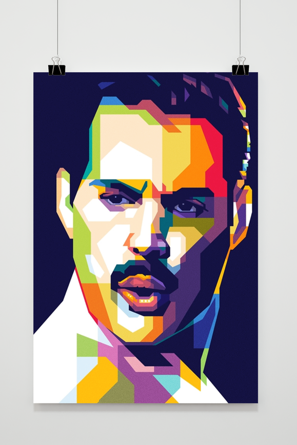 Affiche Freddie Mercury Wpap de 25 Artstreet