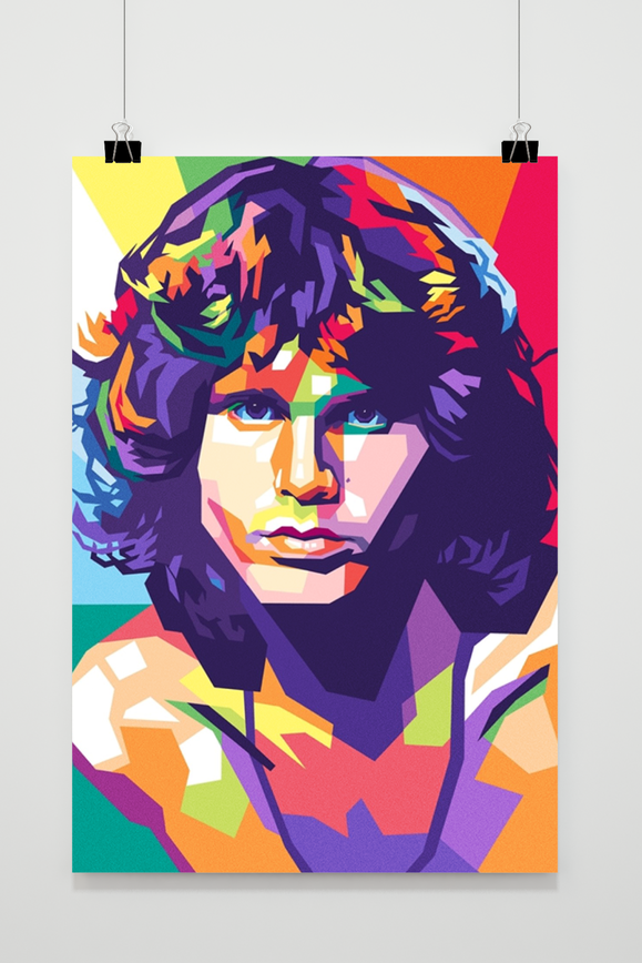 Póster Jim Morrison de 25 Artstreet