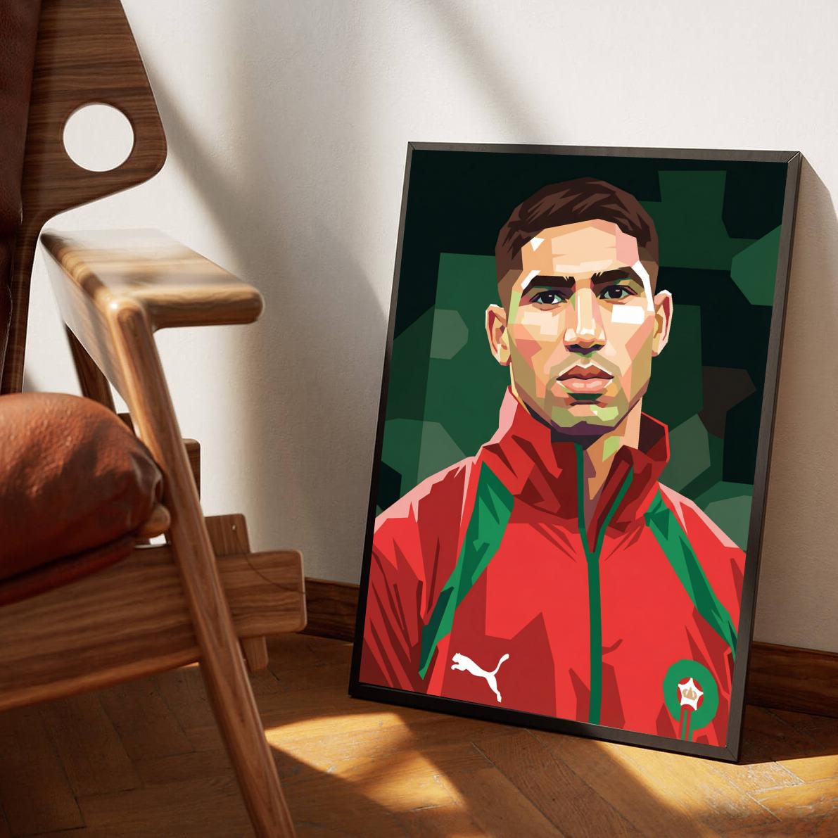 Achraf Hakimi dans un intérieur