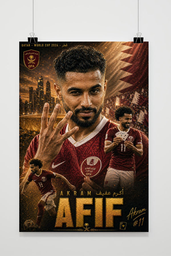 Akram Afif poster