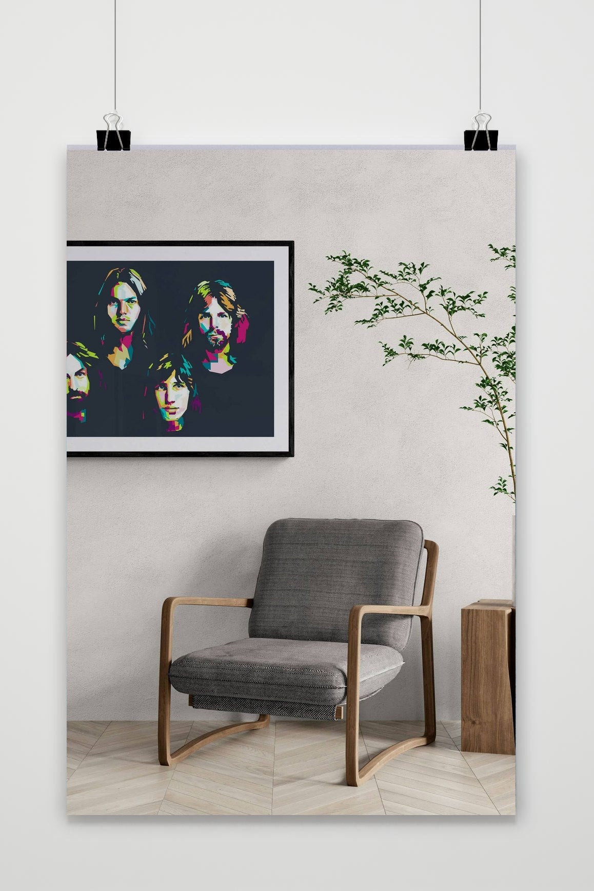 Póster Pink Floyd Zwart de 25 Artstreet