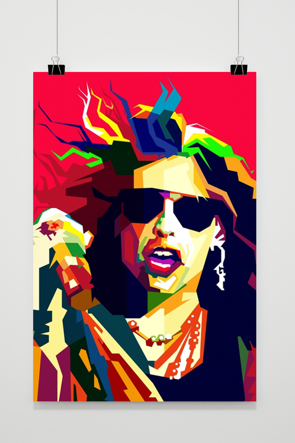 Póster Steve Tyler de 25 Artstreet