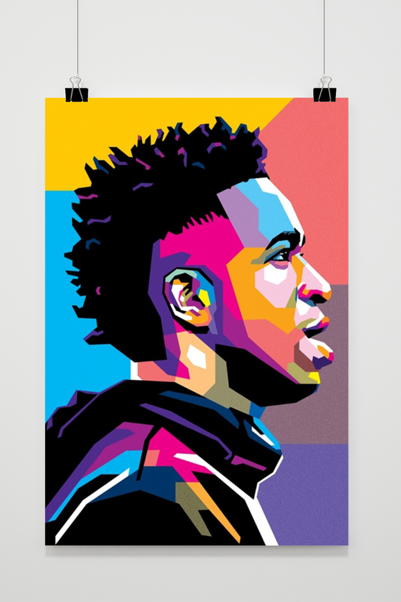 Póster Vini Jr Wpap de 25 Artstreet