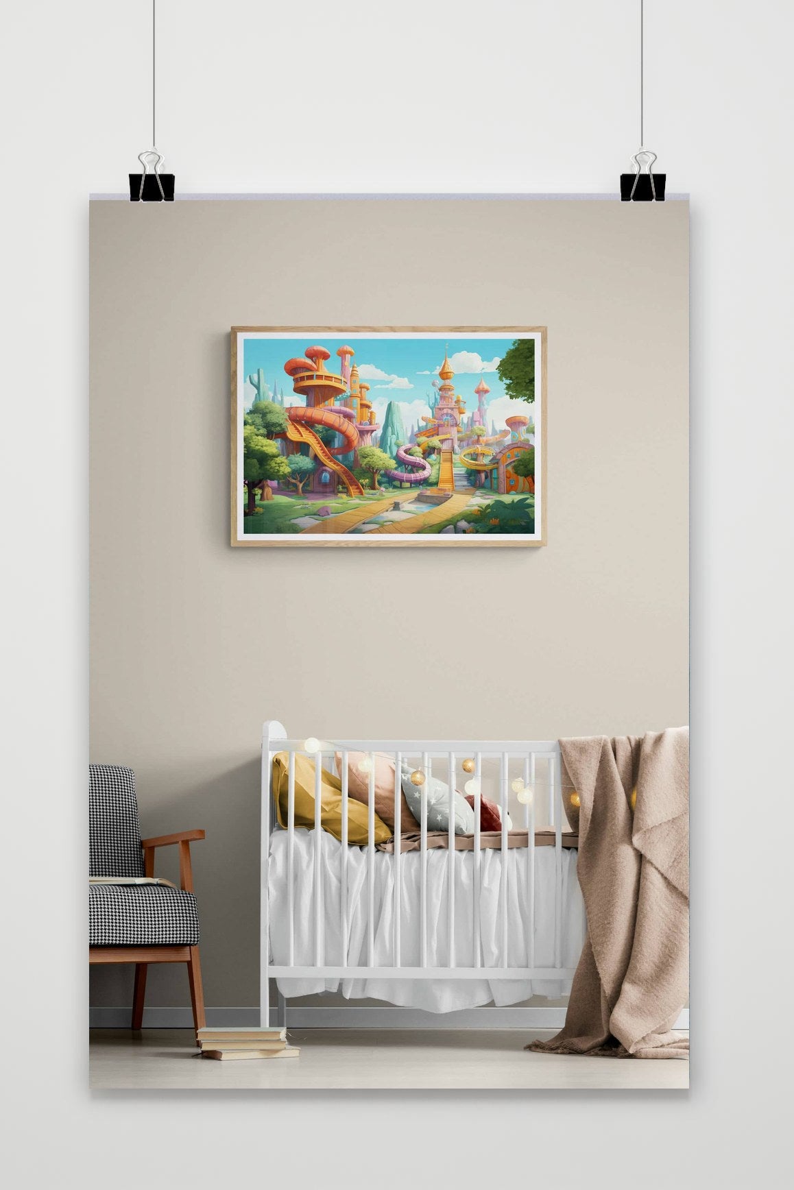 Póster Toboganes de Parque de Atracciones de 25 Artstreet