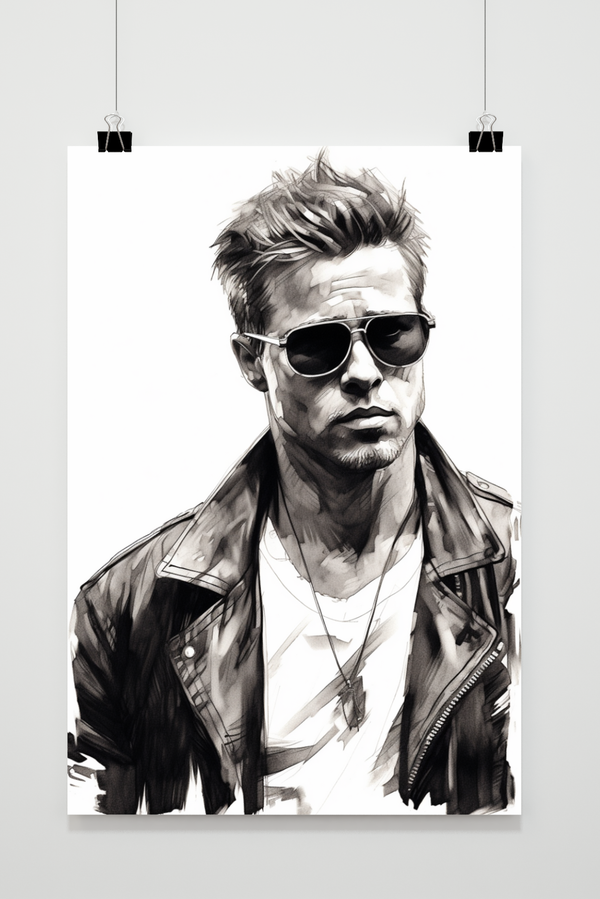 Póster Tyler Durden Dibujado