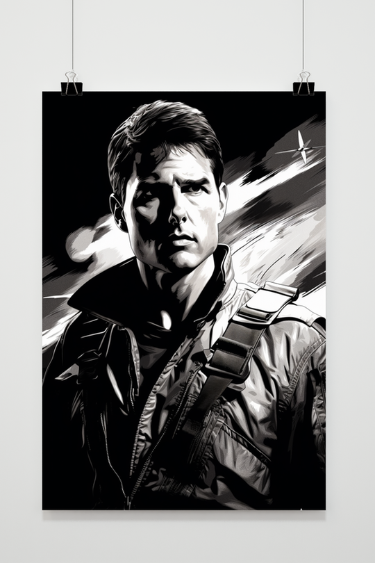 Tom Cruise Black and White