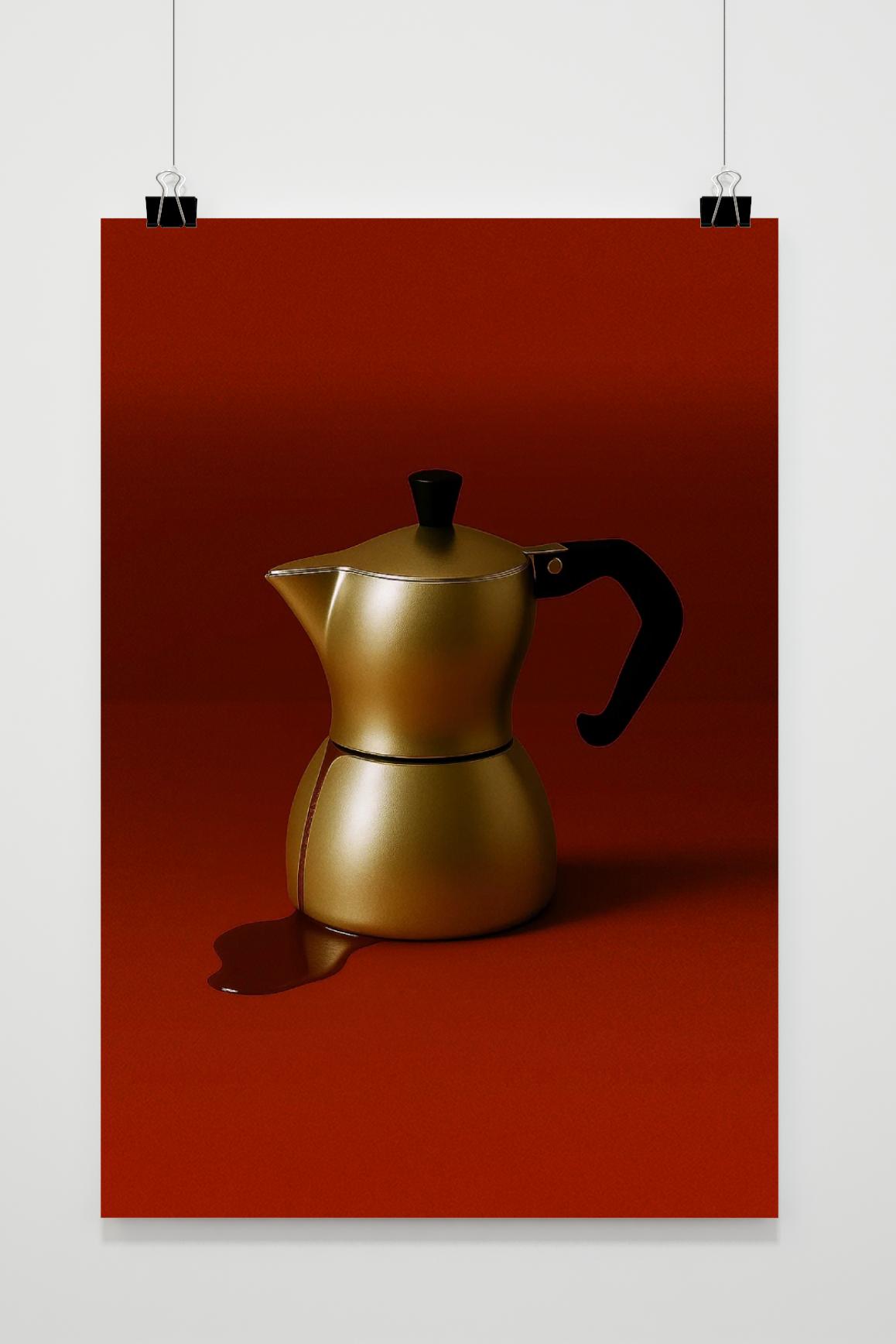 Moka Pot Coffee in an interior