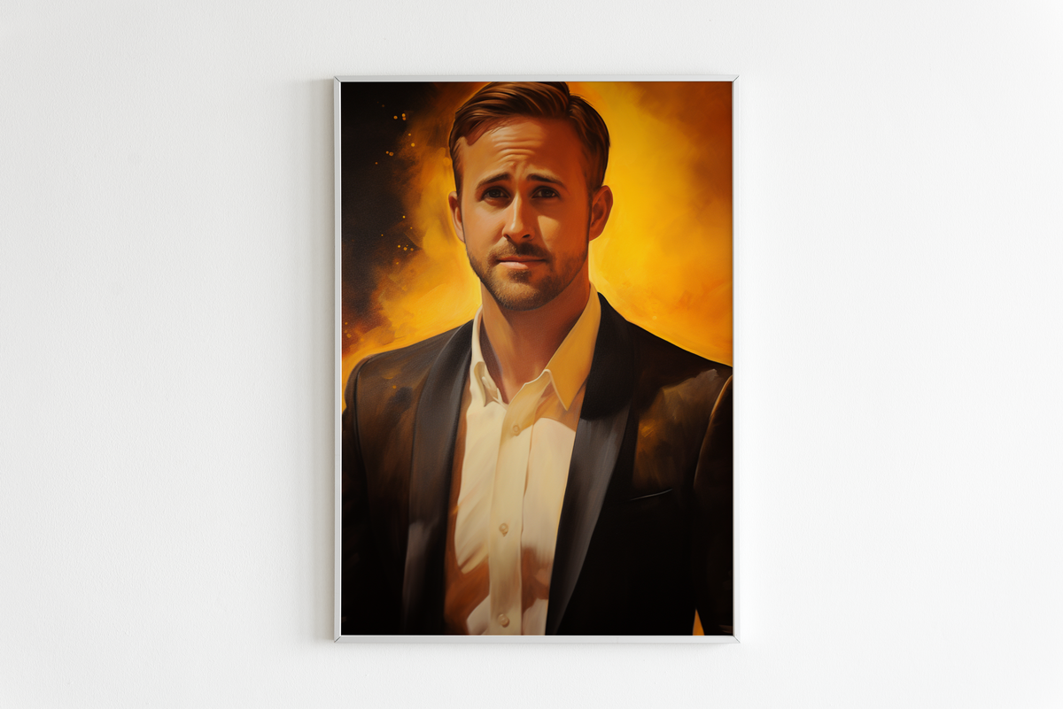 Ryan Gosling Abstracto en un interior