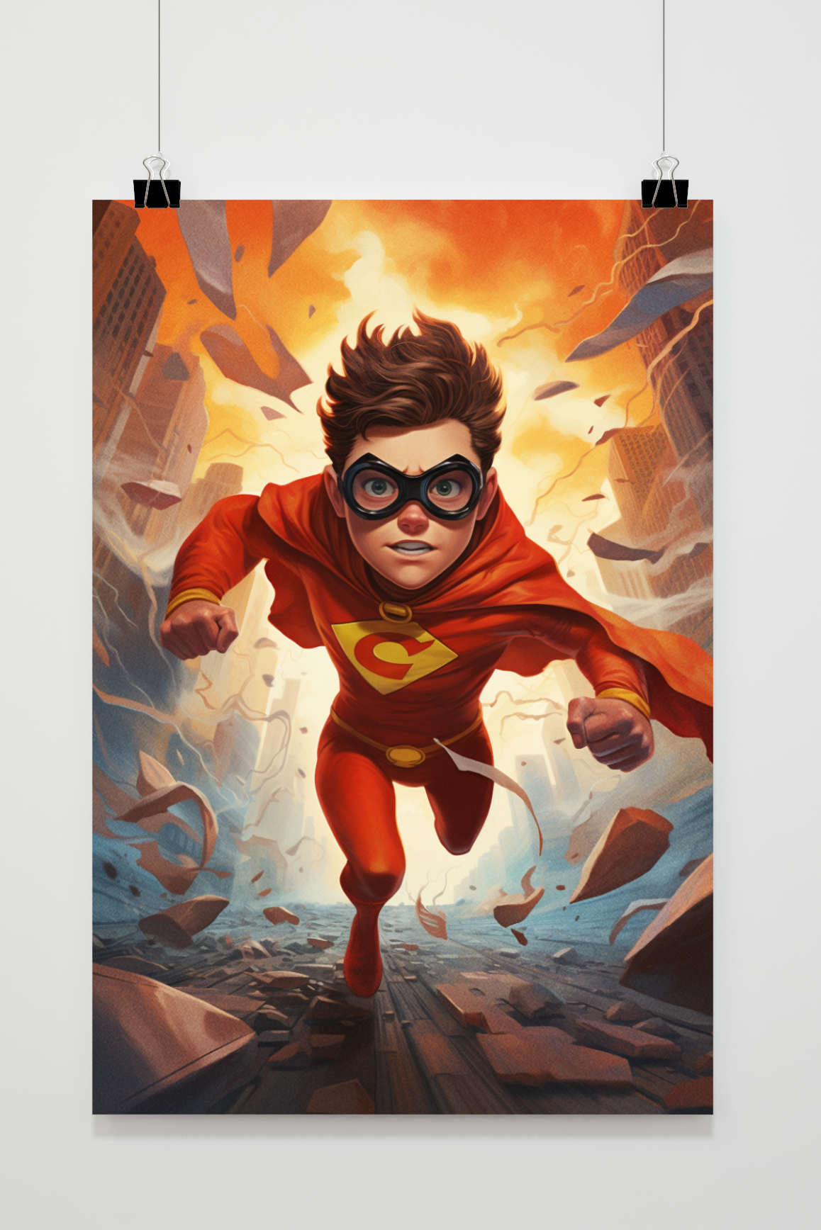 Póster Superhéroe Infantil de 25 Artstreet