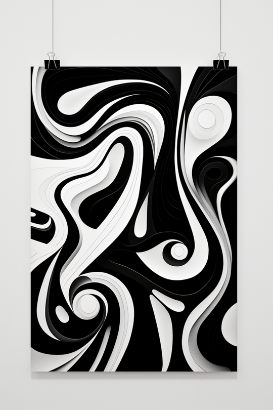 Black White Abstract