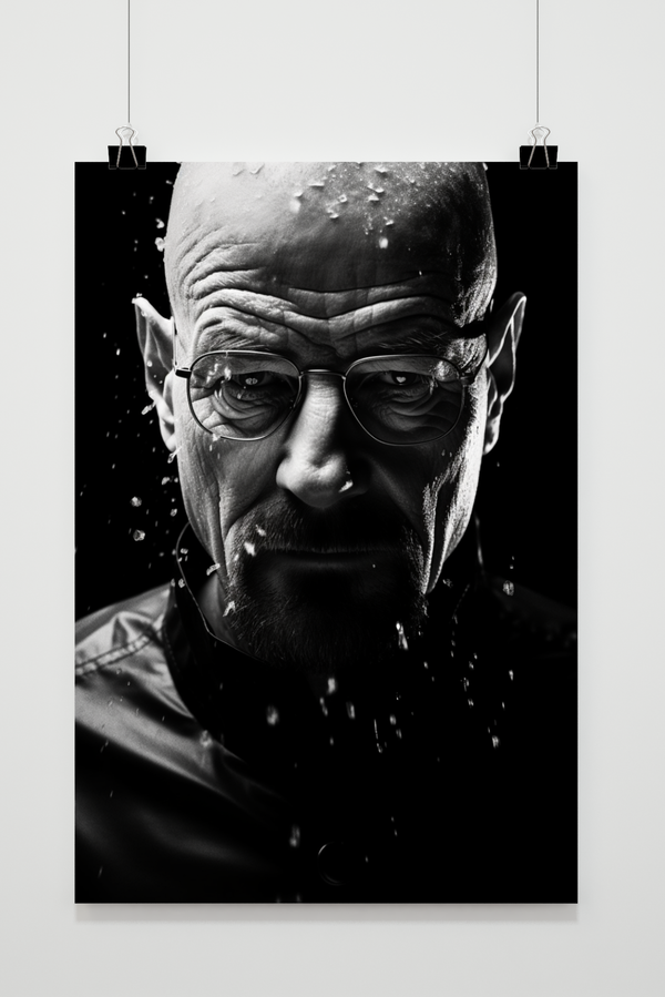 Póster Heisenberg en Blanco y Negro