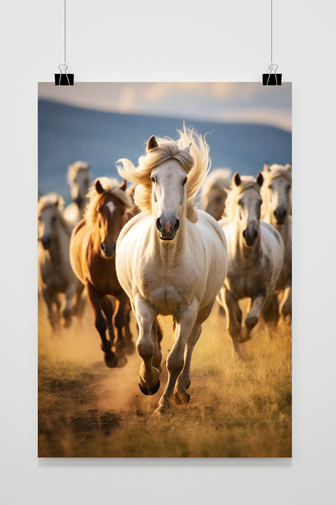 Póster Caballos en la Pradera de 25 Artstreet