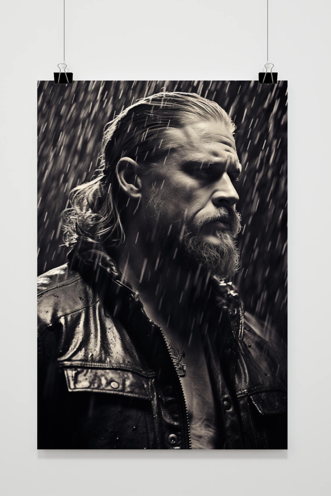 Póster Sons of Anarchy en Blanco y Negro de 25 Artstreet