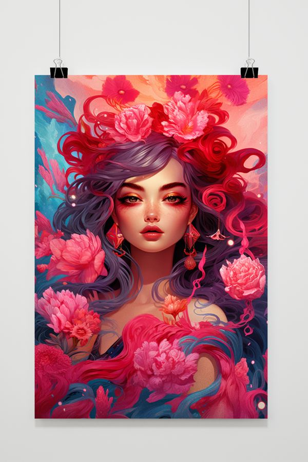 Blumenprinzessin Poster