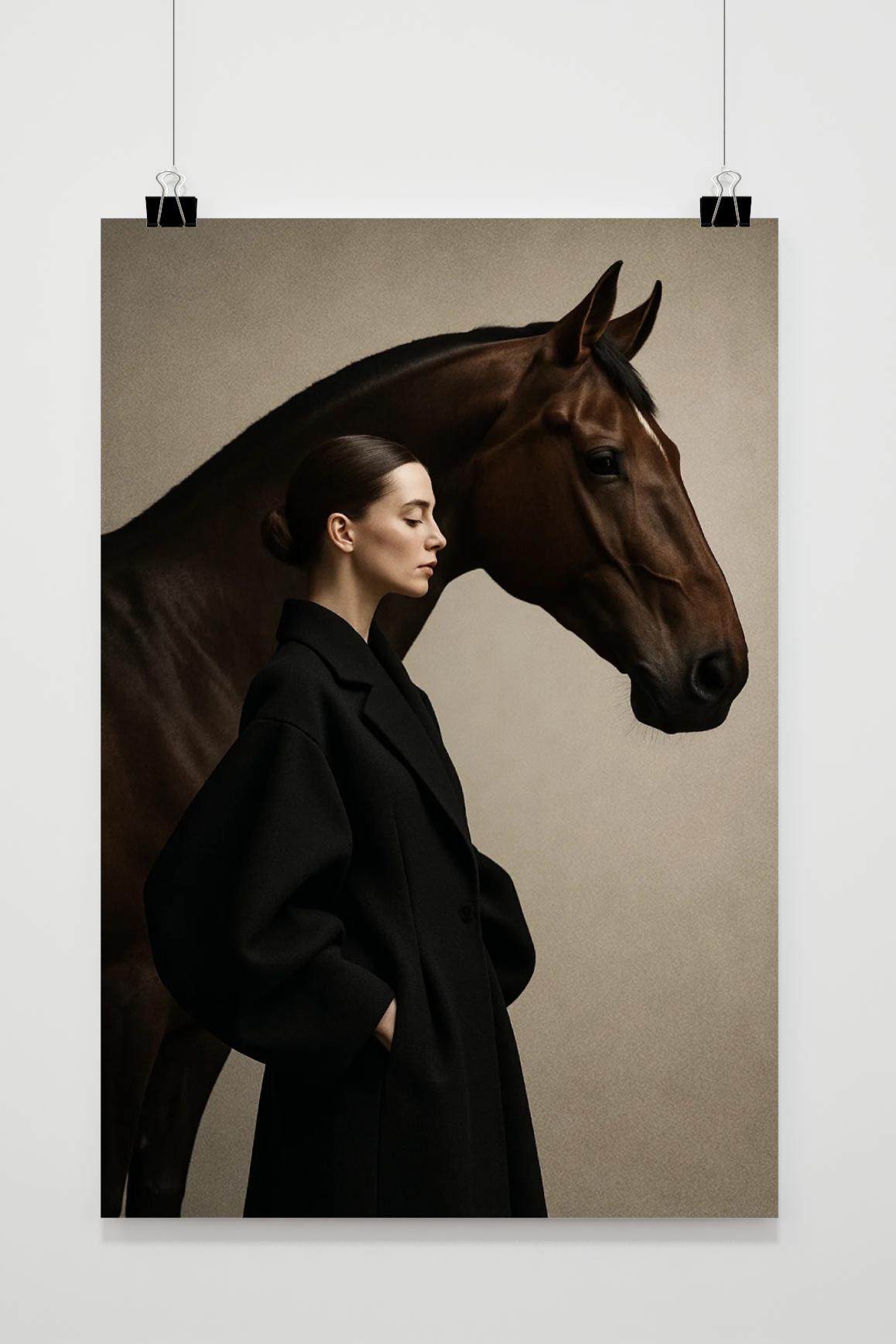 Woman Horse Fashion in interieur