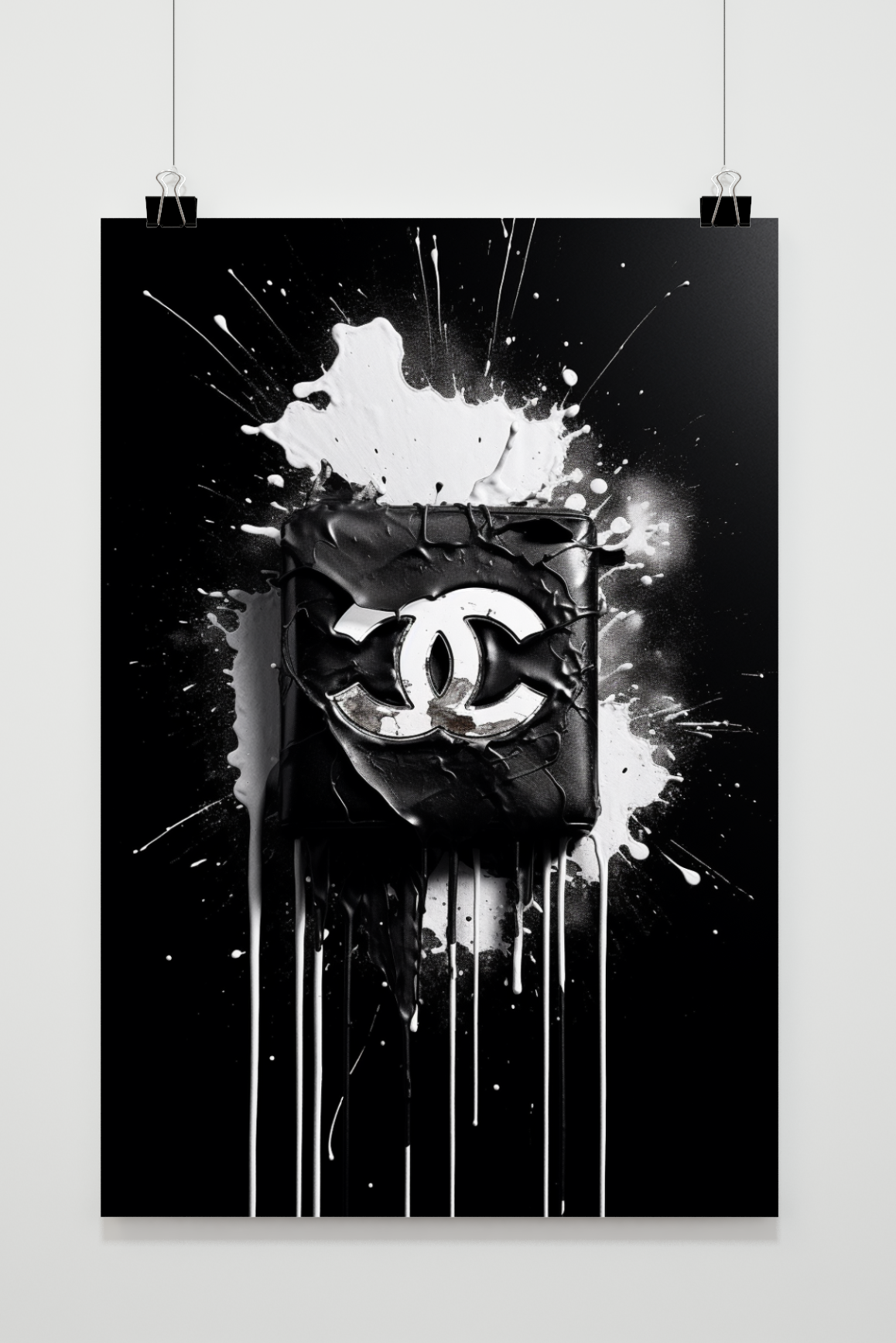 Póster Coco Chanel en Blanco y Negro de 25 Artstreet