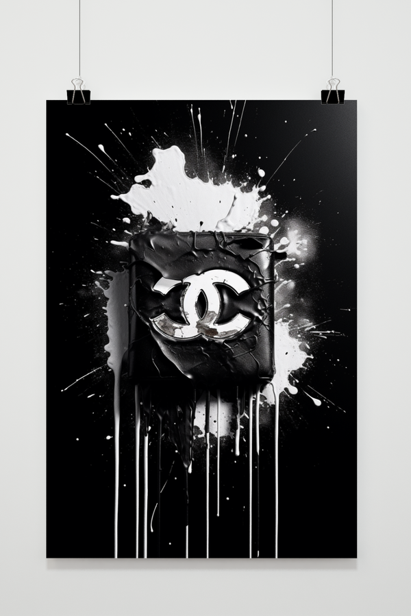 Póster Coco Chanel en Blanco y Negro