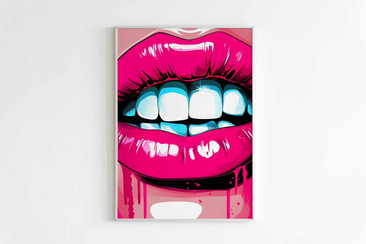 Labios Rosas en un interior
