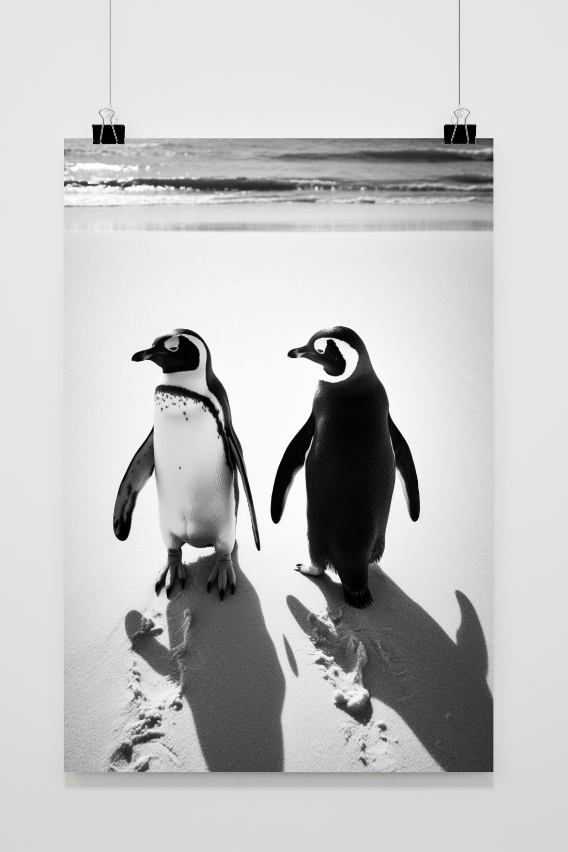 Póster Pareja de Pingüinos de 25 Artstreet
