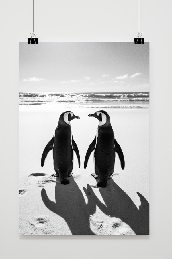 Póster Pingüinos Juntos