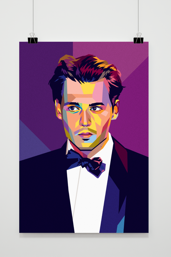 Johnny Depp Paars poster