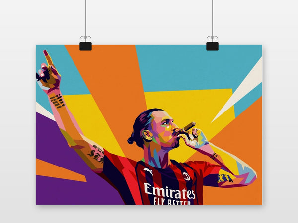 Zlatan Ibrahimovic Pop Art poster