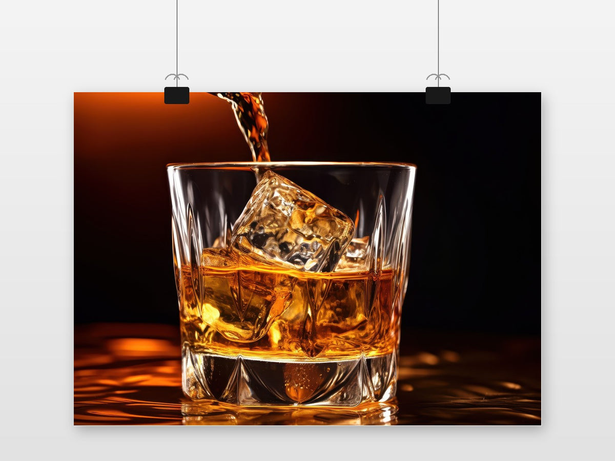 Póster Vaso de Whisky de 25 Artstreet