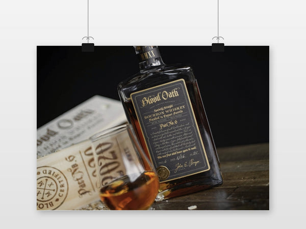 Blood Oath Bourbon poster