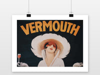 Vermouth Vintage poster met witte rand