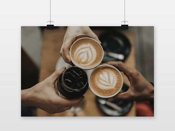 Drie Kleuren Koffie poster