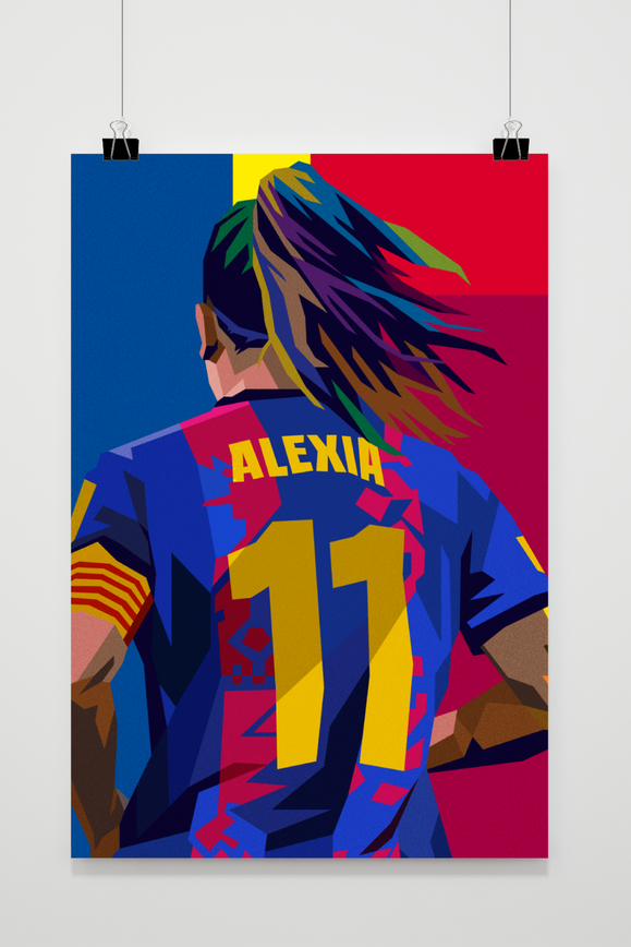 Affiche Alexia Putellas Pop