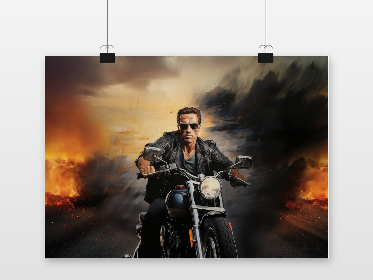 Affiche Terminator Moto de 25 Artstreet