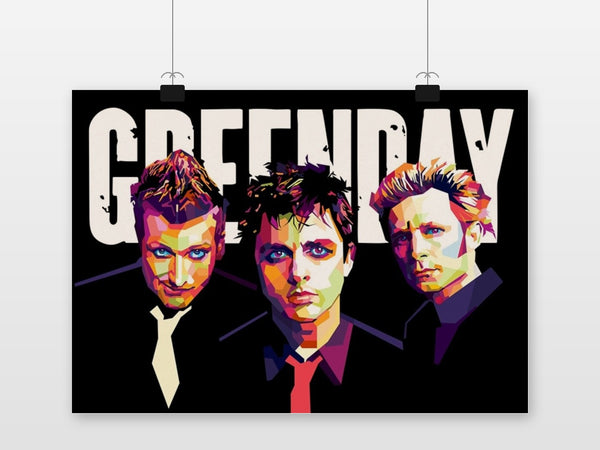 Green Day Wpap poster
