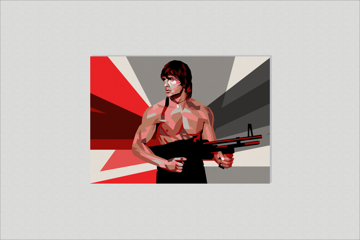 Rambo Pop en un interior