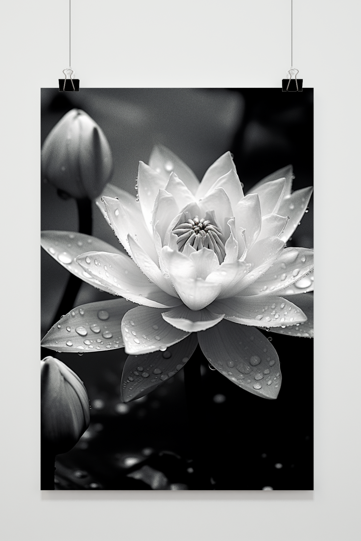 Póster Loto Blanco y Negro de 25 Artstreet