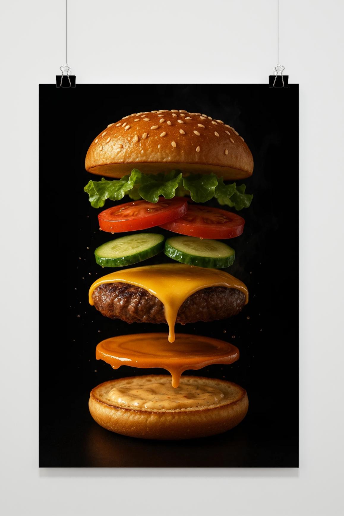 Hamburger poster van 25 Artstreet