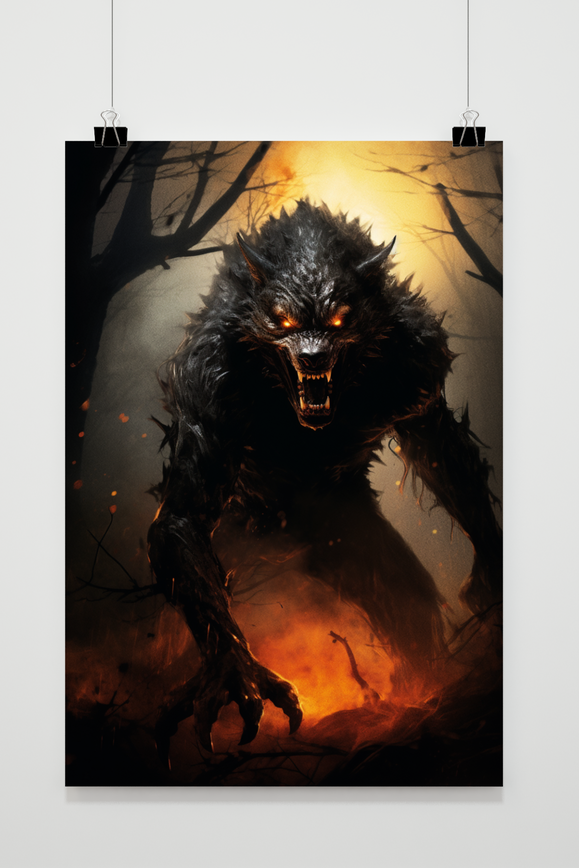 Halloween Weerwolf poster