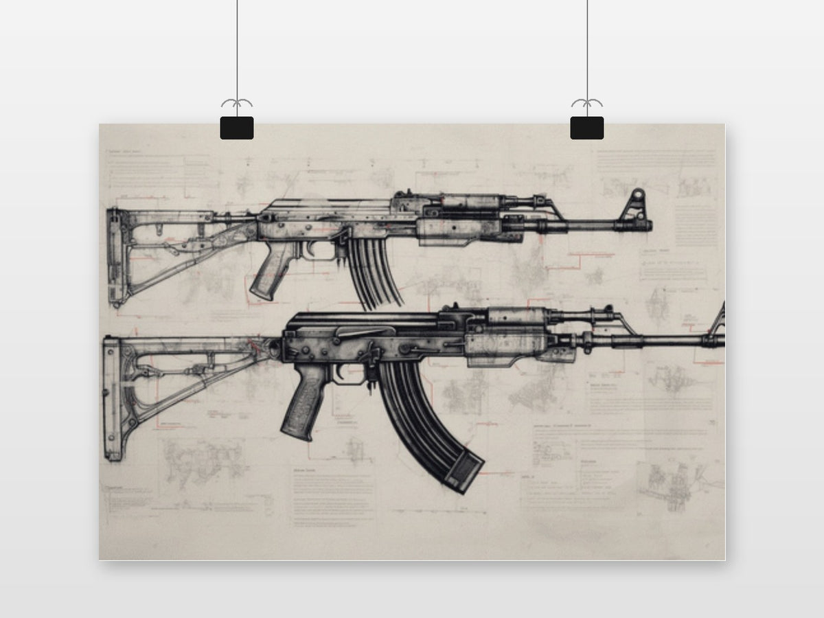 AK 47 poster van 25 Artstreet