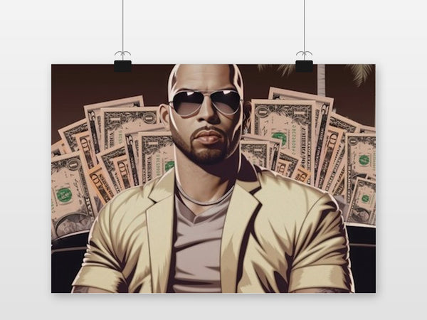 Póster Andrew Tate Dollars