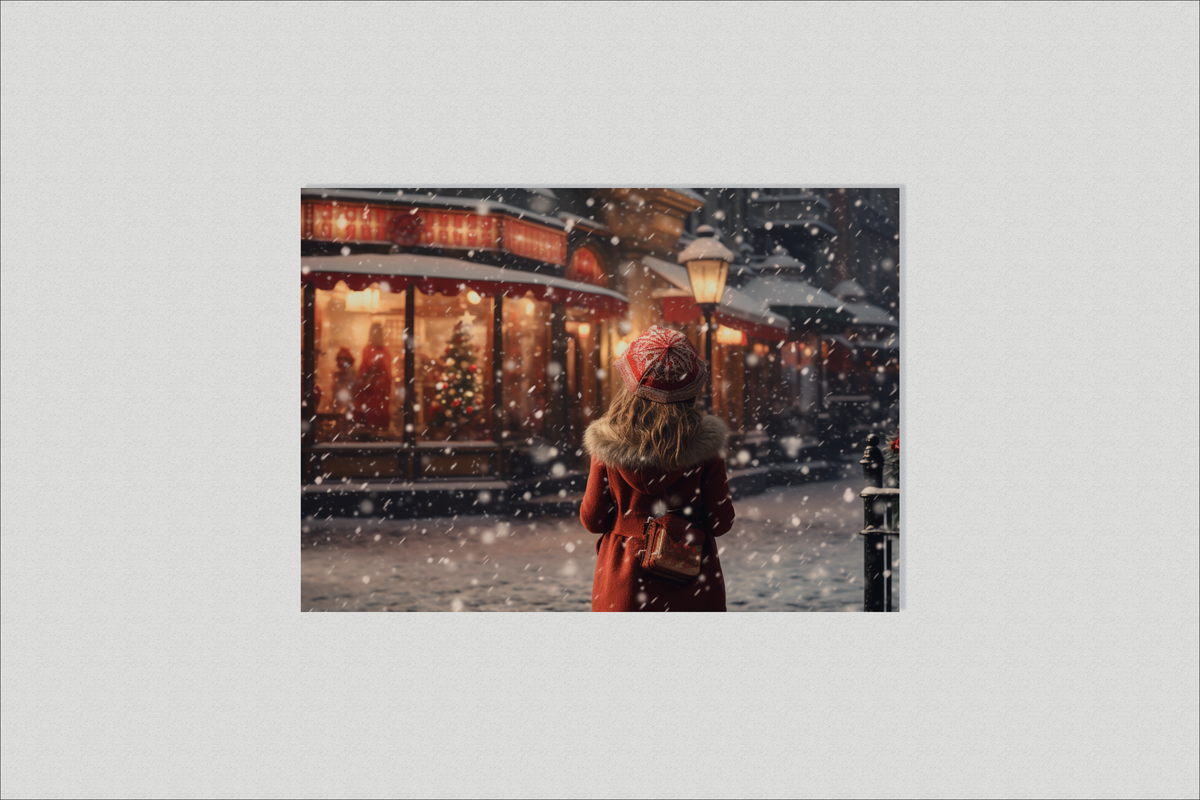 Ambiance de Noël Enneigée dans un intérieur