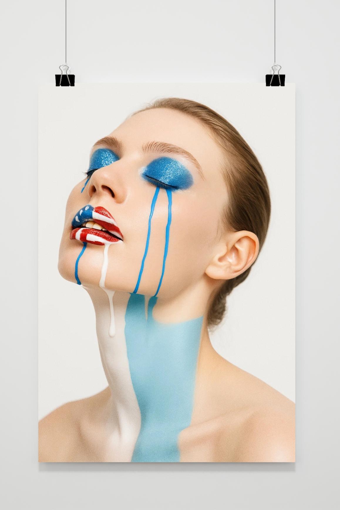 Woman Makeup poster van 25 Artstreet
