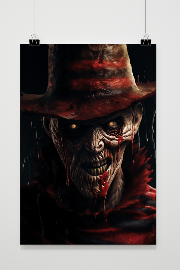 Póster Halloween Freddy Krueger