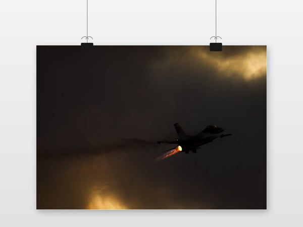 Póster Caza F-16