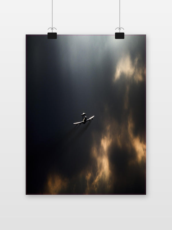 Vliegtuig in Lucht Poster
