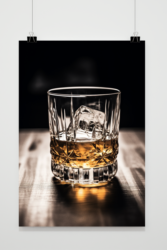Póster Copa de Whisky