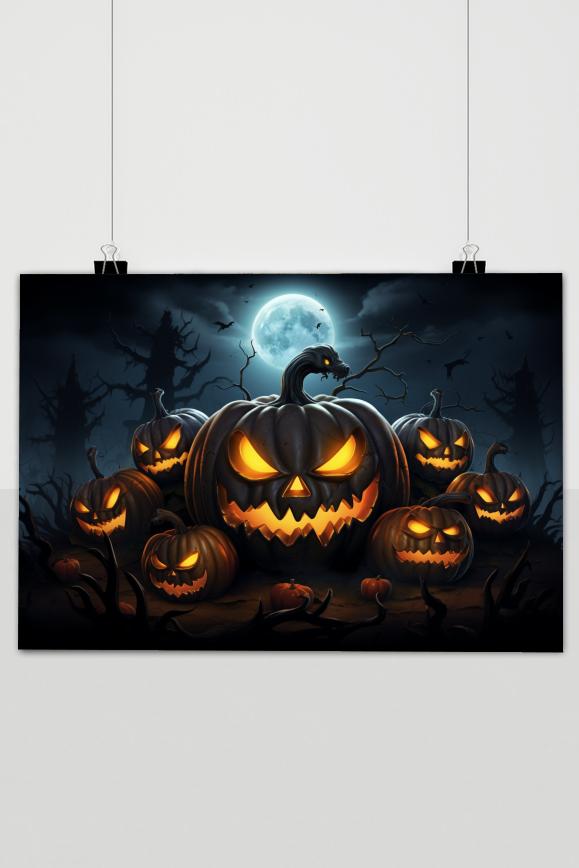 Kürbisse Halloween Poster