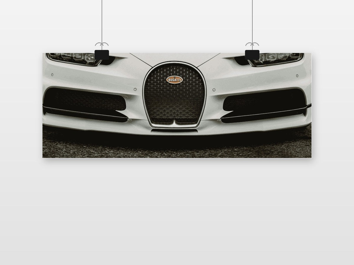 Bugatti Blanche dans un intérieur