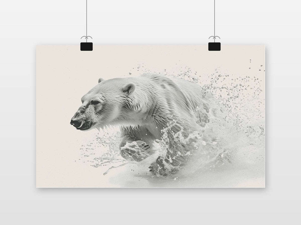 Ijsbeer Actie poster van 25 Artstreet