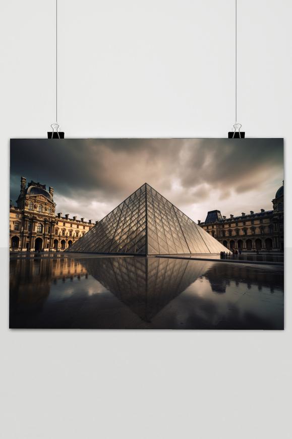Póster Louvre París